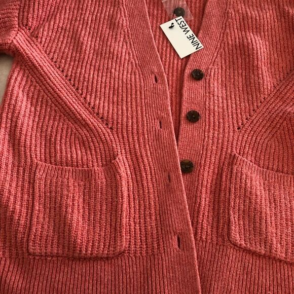 New Nine West sweater, button open front, size small - Picture 6 of 8